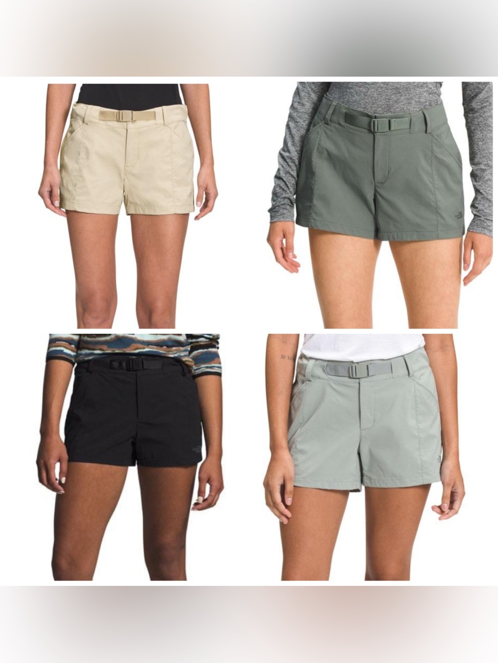 set of 4 THE NORTH FACE PARAMOUNT
SHORTS WOMEN'S size 6